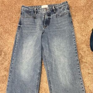 DEAR JOHN Holly High Rise Light Wash Straight Leg Jeans